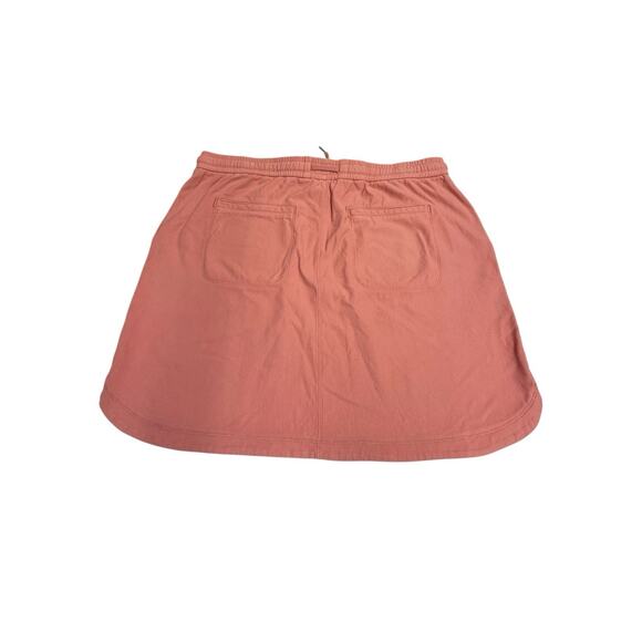 Athleta Farallon Skirt Peach Color Tie Waist‎ Cotton Knit Pockets Skort Xl - Picture 2 of 6